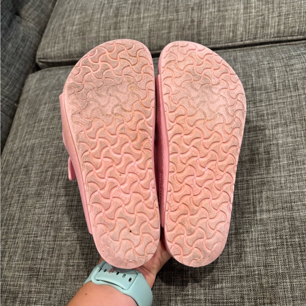 Birkenstock Pink Sandals with Adjustable Straps and Molded Footbed - Picture 3 of 6